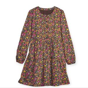 GAP Kids Cotton Brown Ditsy  Floral Tiered Dress Girls XL 1213
